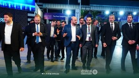 رئيس اتحاد غرف التجارة السورية يجول في معرض ناس تكس 2026 ويلتقي الوفد الاقتصادي الليبي